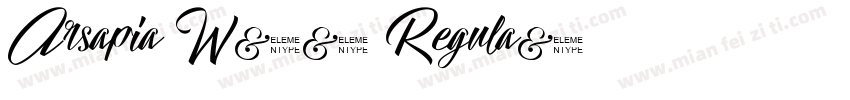 Arsapia W01 Regula字体转换